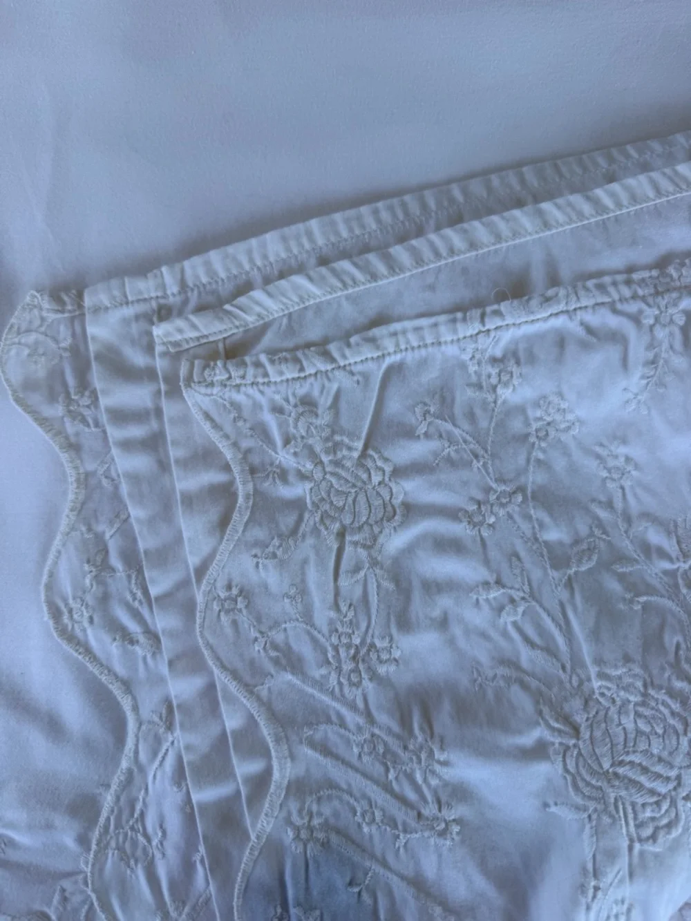 RARE Ralph Lauren Desert Palm Embroidered Queen Flat Sheet Cotton Sateen NICE!